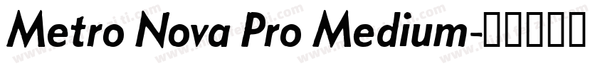 Metro Nova Pro Medium字体转换